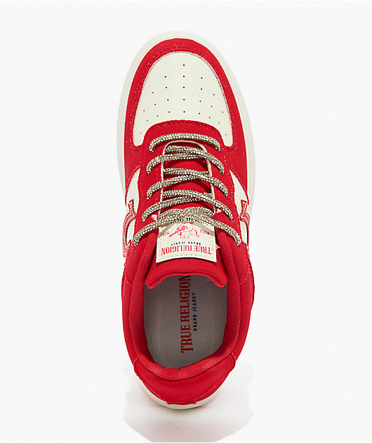 True Religion Allison White & Red Shoes | Zumiez