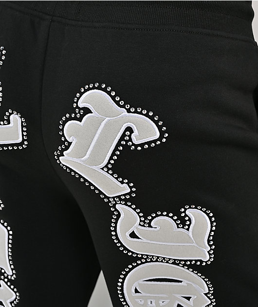 True Religion Applique Black Sweatpants