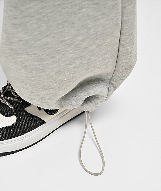 True Religion Applique Grey Wide Leg Sweatpants