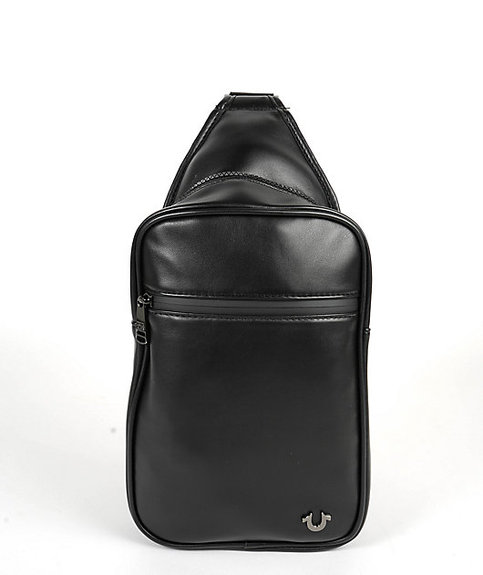 TRUE RELIGION ショルダーバッグ　BLACK True Religion Bank Black Sling Bag | Zumiez