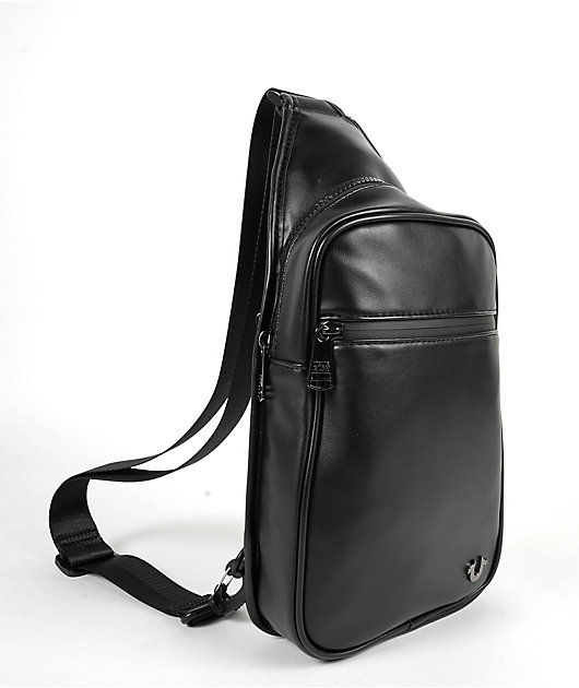 True Religion Bank Black Sling Bag