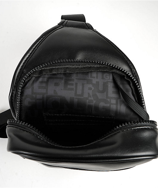 True Religion Bank Black Sling Bag | Zumiez