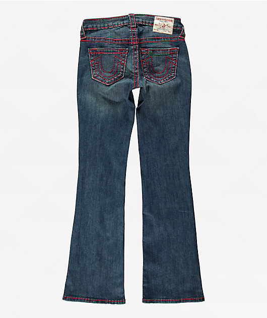 パンツ True Religion True Religion Becca Big T Twilight Indigo Mid Rise Bootcut