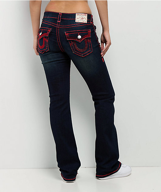 True Religion Becca Crystal Horseshoe Super T Indigo Twilight