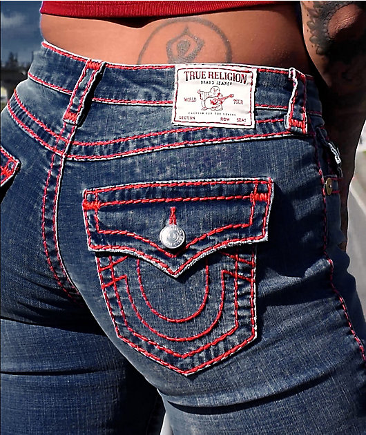 True Religion Becca Super T Laguna Tide Mid Rise Bootcut Jeans video