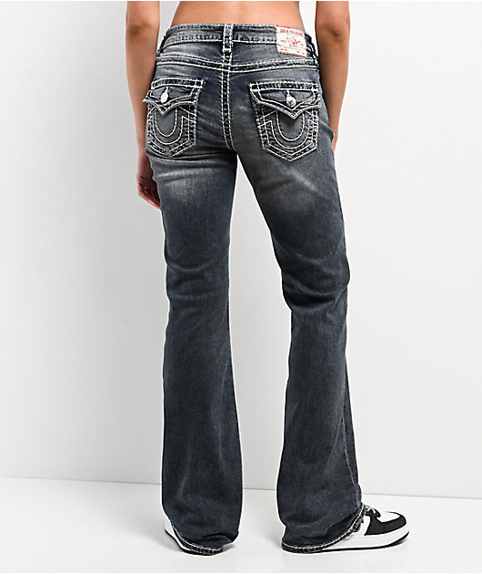 【希少】TRUE RELIGIONトゥルーレリジョンBECKY SUPER T True Religion Becca Super T Mid Rise Bootcut Dark Wash Jeans