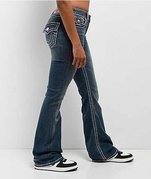 True Religion Becca Super T Orchid Breeze Mid Rise Bootcut Jeans