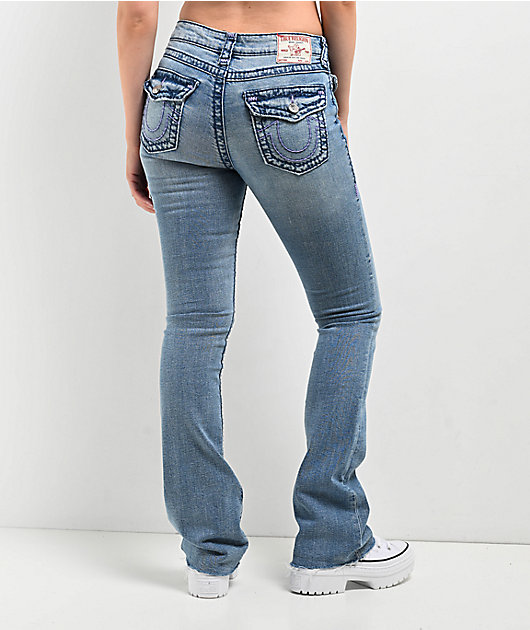 【希少】TRUE RELIGIONトゥルーレリジョンBECKY SUPER T True Religion Jeans brand Becky Super T pastel purple
