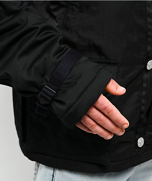 True Religion Big T Black Parka Jacket
