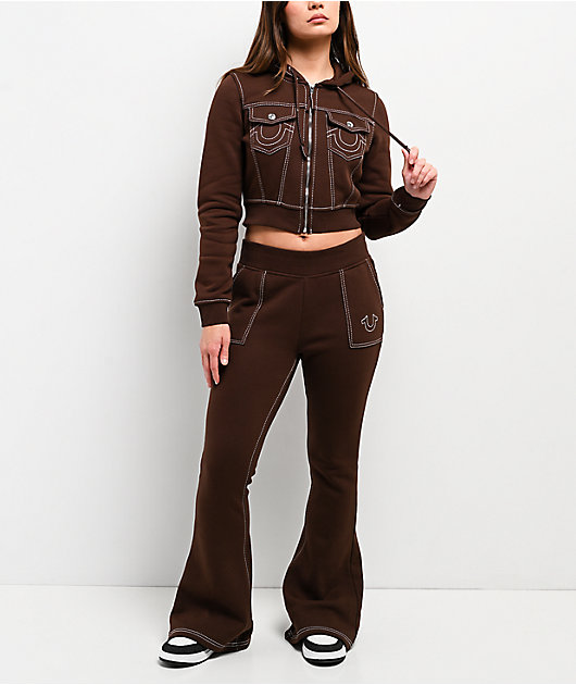 True Religion Big T Burlwood Flare Sweatpants | Zumiez