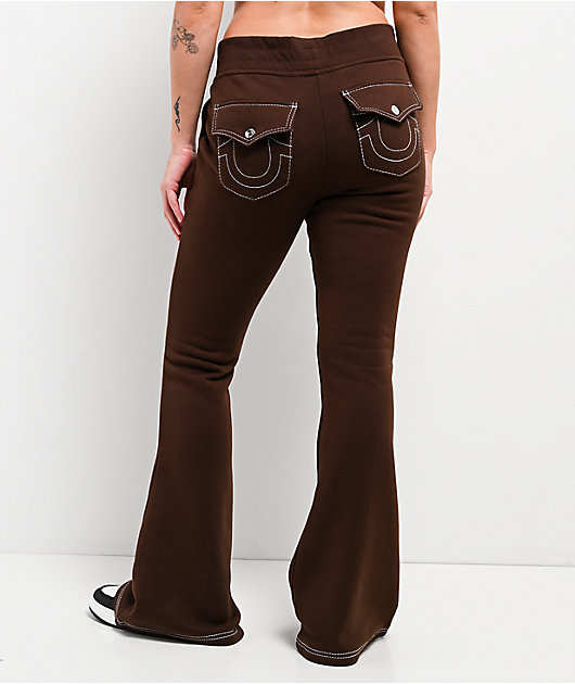 True Religion Big T Burlwood Flare Sweatpants | Zumiez