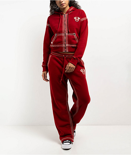 True Religion Big T Horseshoe Red Zip Hoodie | Zumiez True Religion Big T Horseshoe Red Zip Hoodie | Zumiez