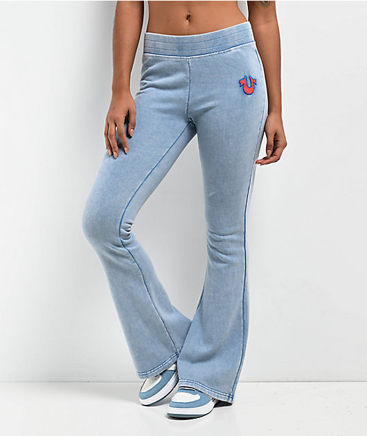 True Religion Big T Pacific Low Rise Bootcut Sweatpants | Zumiez