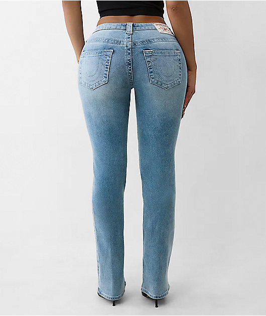 True Religion Billie Peak Spot Wash Straight Leg Jeans | Zumiez
