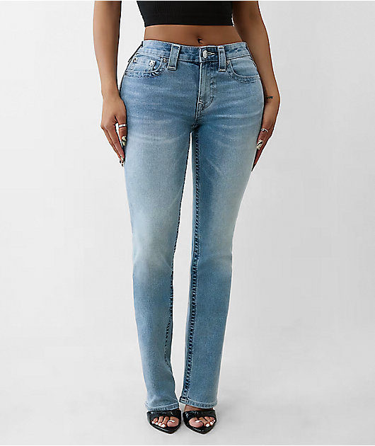パンツ TRUE RELIGION STRAIGHT JEAN W30 True Religion Billie Peak Spot Wash Straight Leg Jeans | Zumiez