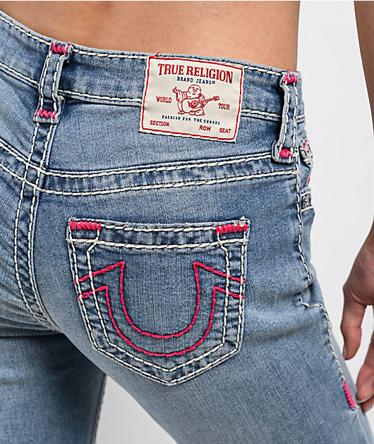 True Religion Billie Super T Peak Spot Mid Rise Jeans