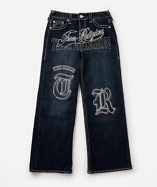 truereligion ウエスト31 swag True Religion Bobbi Big T Mid Rise Ice Meadow Blue Wash Baggy