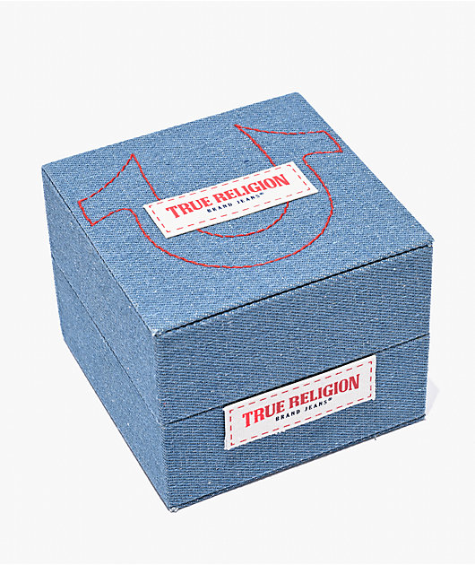 True Religion Buddha Silver Watch & Bracelet Combo | Zumiez