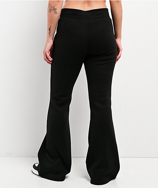 True Religion Cherry Black Flare Sweatpants | Zumiez