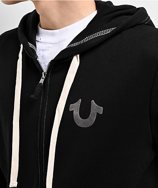 TRUE RELIGION ☆ バックロゴが印象的 ジップアップ フ―ディー True Religion Classic Logo Back Zip Hoodie | Zumiez