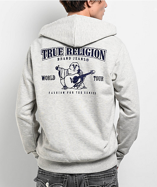 TRUE RELIGION ジップパーカー　グレー グレー（灰色）系 TRUE RELIGION(トゥルーレリジョン) パーカー