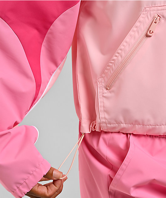 True Religion Colorblock Pink 10K Crop Snowboard Jacket