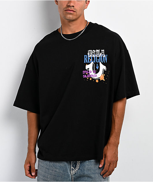 True Religion Concert Buddha Black T-Shirt