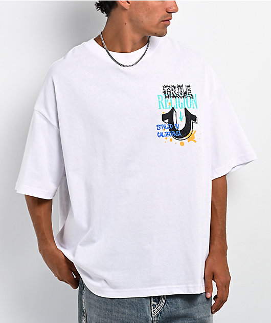 True Religion Concert Buddha White T-Shirt