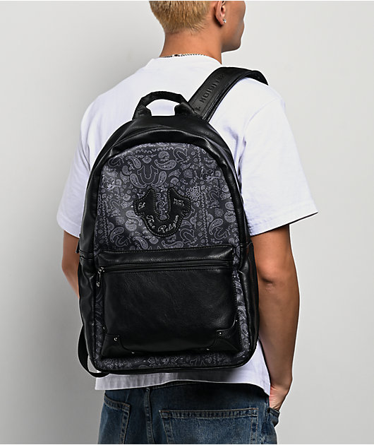True Religion Costner Black Backpack