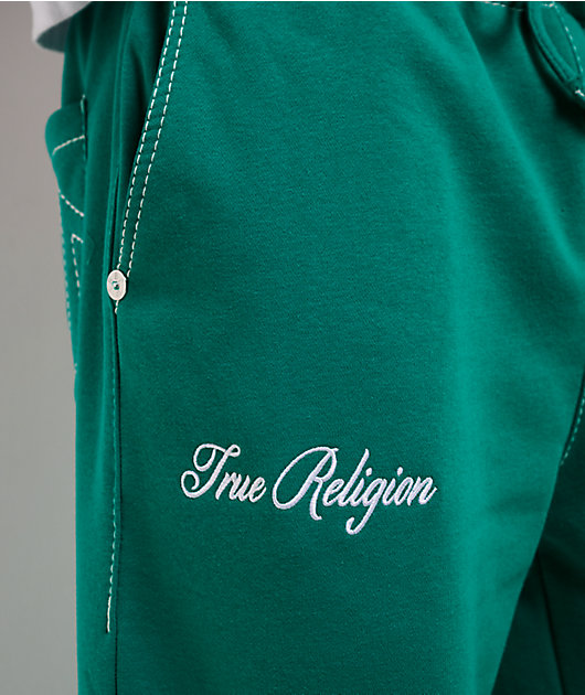 True Religion Crest Big T Oak Leaf Sweatpants