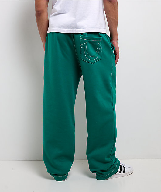 True Religion Crest Big T Oak Leaf Sweatpants