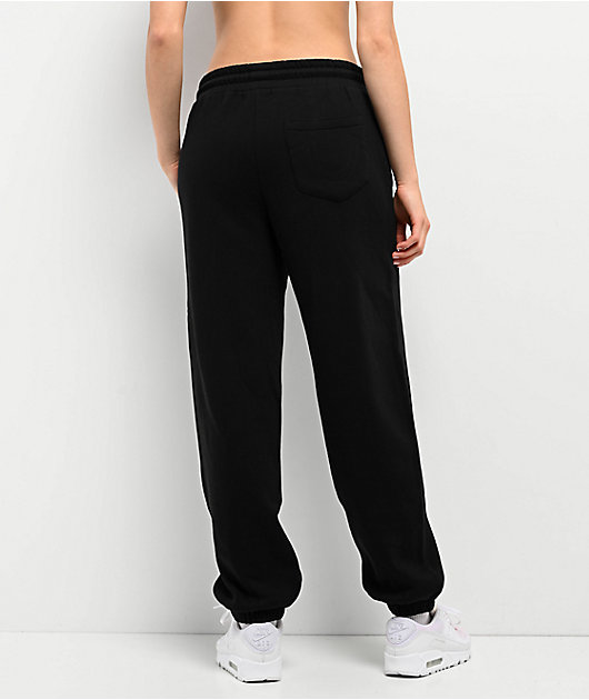 True Religion Crystal Black Boyfriend Jogger Sweatpants