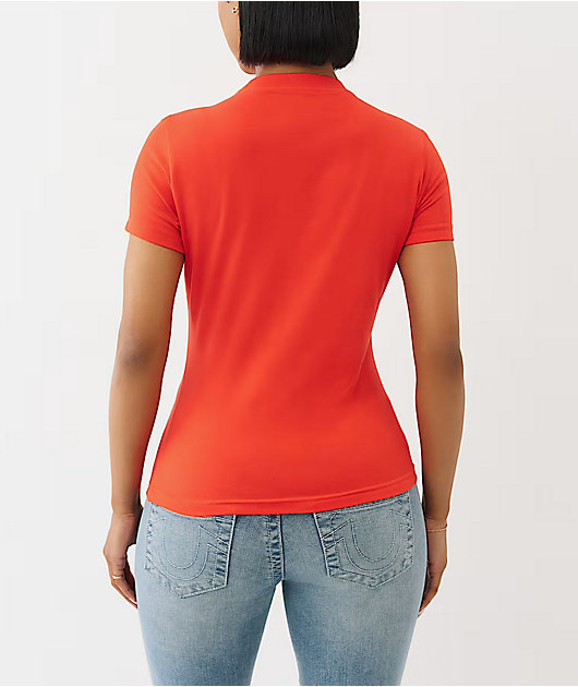 True Religion Crystal Buddha Scarlet T-Shirt