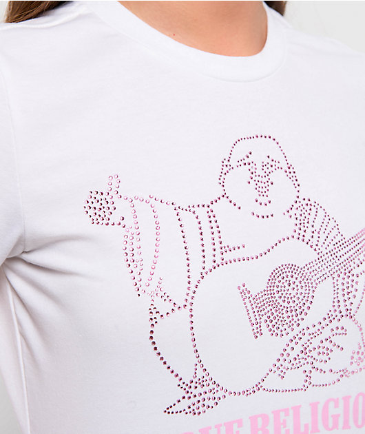True Religion Crystal Buddha White T-Shirt