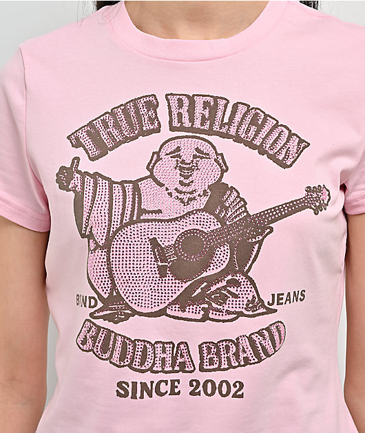 True Religion Crystal Heritage Pink T-Shirt