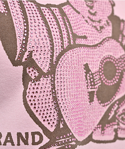 True Religion Crystal Heritage Pink T-Shirt
