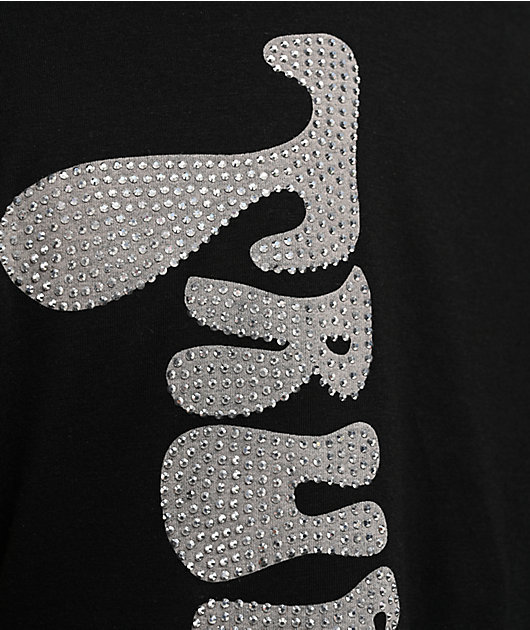 True Religion Crystal Horseshoe Black T-Shirt