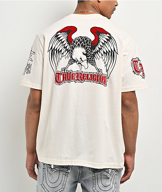True Religion Eagle Nest Natural T-Shirt