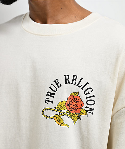 True Religion Floral Snake Cream T-Shirt