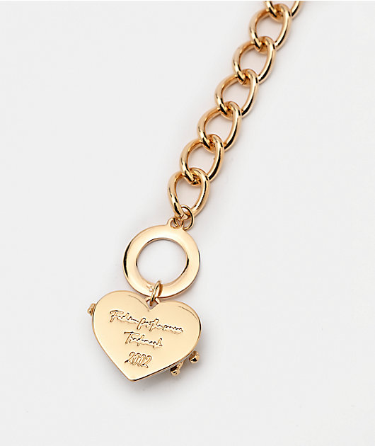True Religion Heart Toggle Bracelet