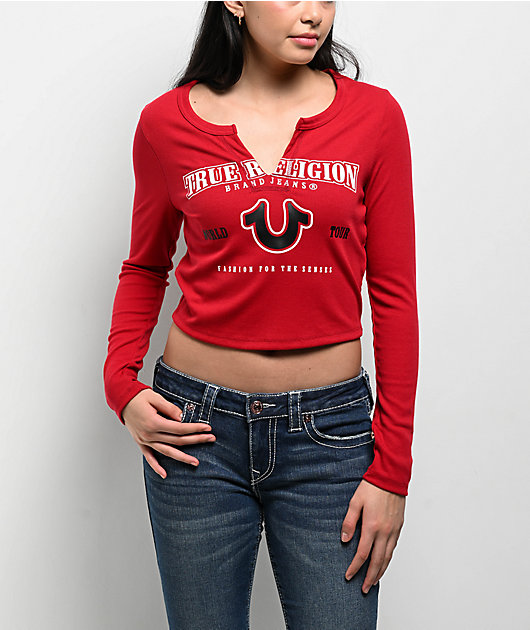 Icy True Religion Jean Shirt True Religion Horseshoe Logo Rib Rio