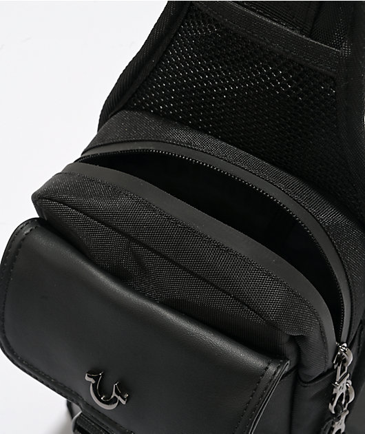 True Religion Ivan Black Sling Bag