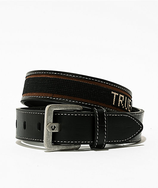 TRUE RELIGION ラインストーン　ブラックベルト True Religion Jauquin Black Belt | Zumiez