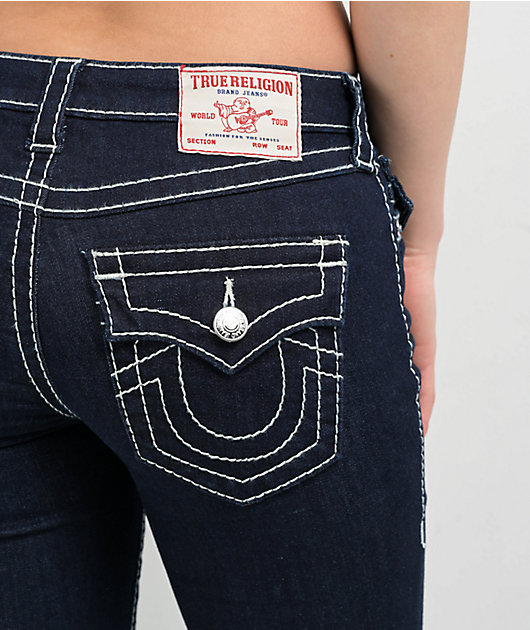 True Religion Jennie Big T Body Rinse Curvy Skinny Jeans