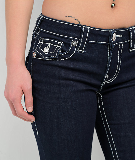 True Religion Jennie Big T Body Rinse Curvy Skinny Jeans