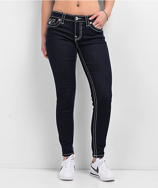 True Religion Jennie Big T Body Rinse Curvy Skinny Jeans