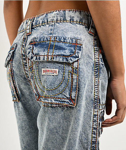True Religion JESSIE WINGED Big T バギージーンズ JESSIE WINGED BIG T BAGGY JEAN - BLUE RADIANCE | True Religion