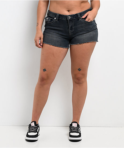 True Religion Joey Carefree Big T Flap Flame Wash Shorts