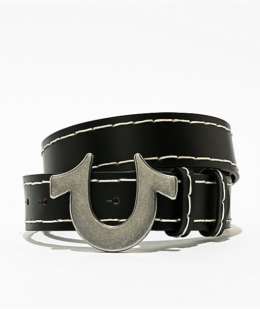 True Religion Lucky Break Black Belt | Zumiez