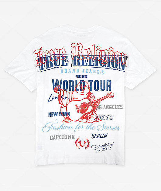 True Religion Multi White T-Shirt Zumiez
